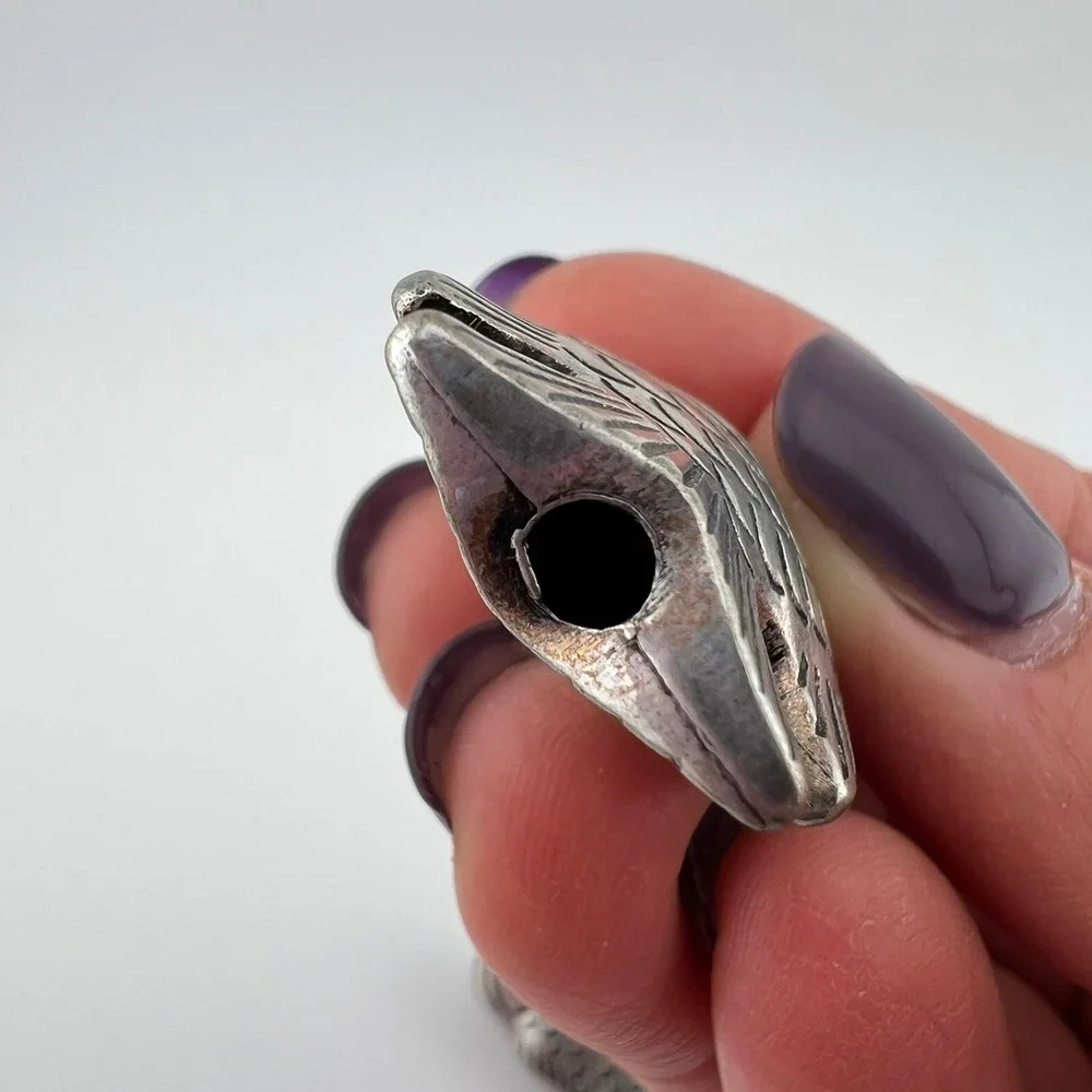 Lot 4 Large Silver Tone‎ Fish Beads Metal Spacer Beads Jewelry Making Nautical